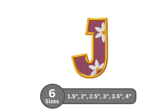 Daisy Joy Alphabet - J: A Stylish Stitch for Personalization