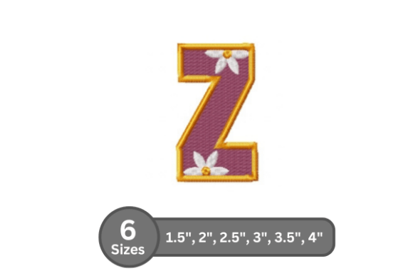 Daisy Joy Alphabet-Z: A Charming Monogram for Gifts