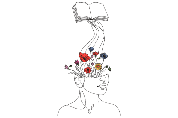 Floral Book Mind: A Charming Design for School & Home