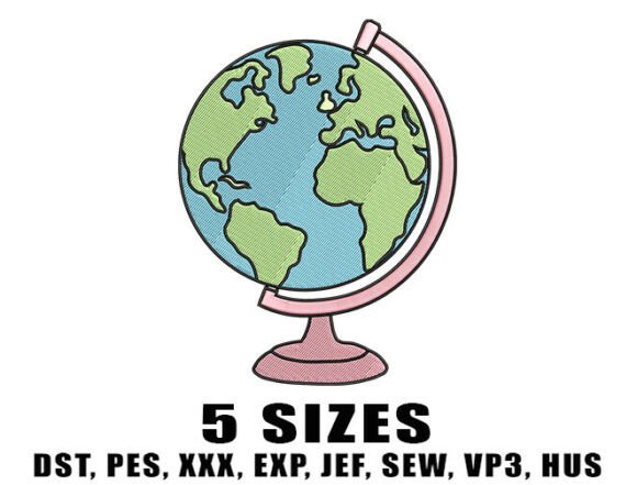 Globe Map Embroidery Designs: A Designer's Review