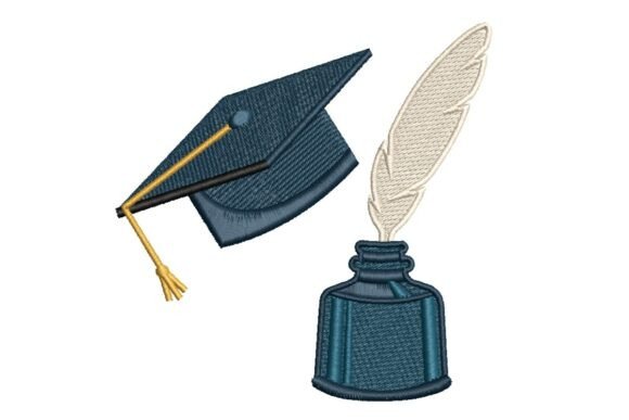 Graduation Hat with Ink and Quill: A Designer's Review