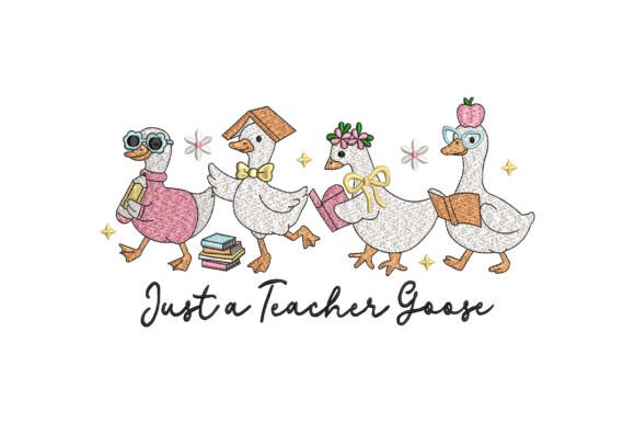 Just a Teacher Goose Embroidery: A Seasonal Review