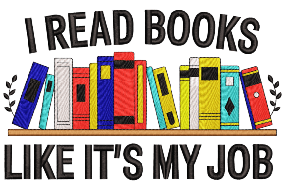 Read Books: A Whimsical Embroidery Design for Handmade Gifts