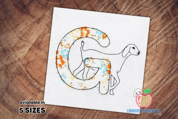 Review: Alphabet G with Goat Applique for Gifts