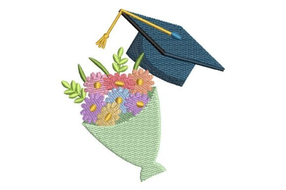 Review: Flowers and Graduation Cap Embroidery Design