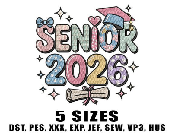 School Senior Embroidery Design Review for Etsy Sellers
