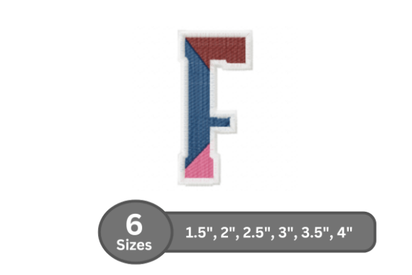 Street Varsity Alphabet - F: A Bold Choice for Custom Gear
