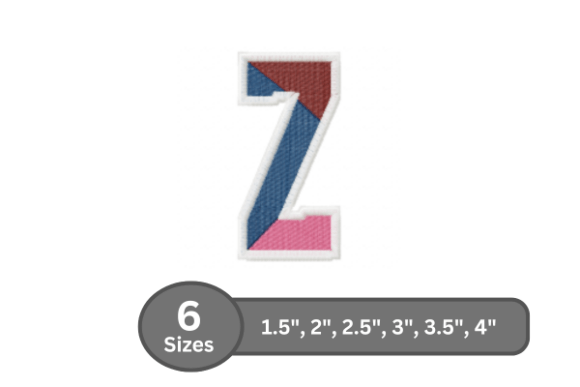 Street Varsity Alphabet - Z: A Stylish Choice for Personalized Gifts