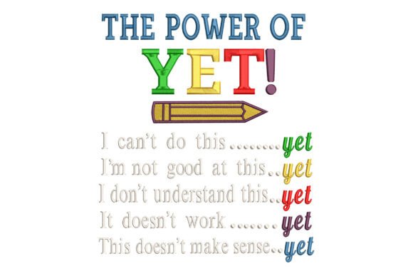 The Power of Yet: A Growth Mindset Embroidery Review